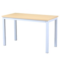 Bureau d'ordinateur en métal pour la maison, la chambre ou le bureau, design mobile et détachable, combinaison libre, table longue pour étudiants et employés