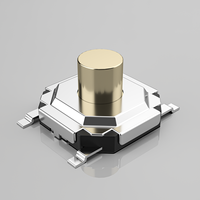 Interruptor Táctil de Alta Calidad 4x4 5.2x5.2x1.5, Botón Pulsador 3P, Mini Interruptores Táctiles 4x4x1.5H para Juguetes