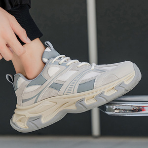 รองเท้าทำงานผู้ชายแบบสวม ป้องกันการลื่น น้ำหนักเบา รองรับแรงกระแทก รองเท้าผ้าใบกันลื่นเพื่อความสบายในชีวิตประจำวัน - Product Image 4