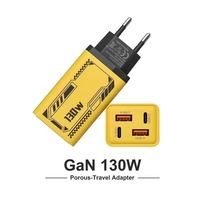 Chargeur rapide intelligent 130W, prise US EU, double USB + double Type-C, adaptateur de charge rapide multi-ports PD