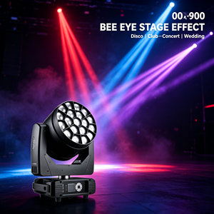 Aoyalong ไฟส่องจากเวที DMX 11-58 ° สำหรับคอนเสิร์ตปาร์ตี้แบบขยับได้ดวงตา FY-1915 19ชิ้น OSR ~ AM RGBW - Product Image 4