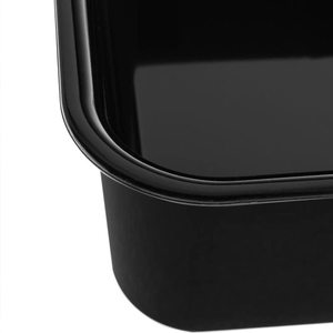 Vassoio rettangolare da banco 29,5x22 cm nero con bordi arrotondati, vassoio espositore per organizer frigo - Product Image 3