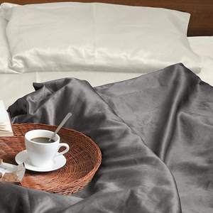 Juego de funda de edredón de seda de morera de 19mm, sábanas de tela fresca de todos los lados para dormitorio, hogar y uso en Hotel, sueño refrescante - Product Image 4