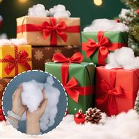 7 onces (200g) de rembourrage en polyester vierge blanc, ignifuge, creux, effet neige artificielle de Noël, pour artisanat |   Intérieur