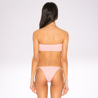 Ensembles de bikini personnalisé 2 pièces sexy pour adolescentes maillots de bain vintage rétro dos nu froncé taille haute maillots de bain Bikini