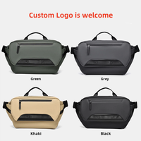 Sac de voyage de luxe en cuir pour homme, personnalisé, antivol, tendance, sac banane, sac de poitrine décontracté, sac bandoulière de créateur