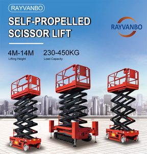 Elevador hidráulico eléctrico de alta calidad Nueva condición 4m 8m 10m 12m 14m 16m Elevador de tijera autopropulsado para hoteles Material de acero - Product Image 3