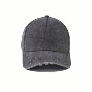 Casquette de baseball unie délavée et vieillie, style vintage, bicolore et couleur unie, pour le sport, vente en gros - Product Image 4