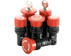 Botón de Parada de Emergencia Rojo Serie A B CE (sin Luz) Modelo CE3T-10R-02 Condición Nuevo - Product Image 1