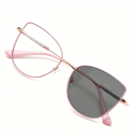 Lunettes Photochromiques Anti-Lumière Bleue Style Coréen XPZ Rose Doré Oeil de Chat Streetwear – Vente Directe Usine Certifiée ISO