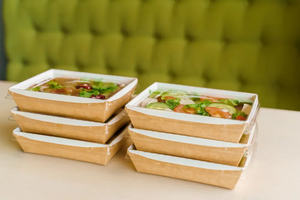 Machine de fabrication de barquettes alimentaires entièrement automatique, 40 pièces/min, collage à quatre points, moteur à roulement, jetable, pour emballage de salades et de viandes à emporter - Product Image 4