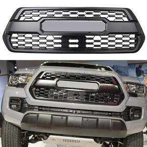 กระจังหน้าสไตล์โปร ปี 2016-2021 ทำจากพลาสติก ABS สีดำด้าน พร้อมไฟ LED สีเหลืองอำพัน ตัวอักษรเปลี่ยนได้ ใหม่ - Product Image 2