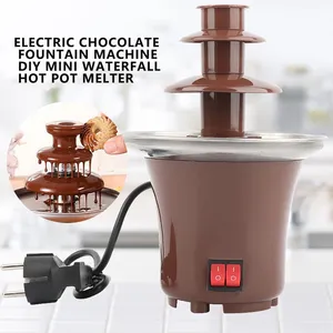 Grosir mini air mancur coklat mesin-Mesin Coklat Mancur Mini Murah Mesin Cokelat Harga Komersial Dijual 3 Lapis