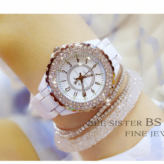 BS New Best-selling Student Watch Manufacturer Direct Sales, Foreign Trade Brand Light Luxury Ceramic Full Women's FA0280T