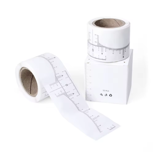 Règle à sourcils jetable en <span class=keywords><strong>plastique</strong></span> MASSA Professional, 50 pièces/rouleau, mesure pour microblading, maquillage permanent, gabarit de sourcils, modèle MS128 - Product Image 1