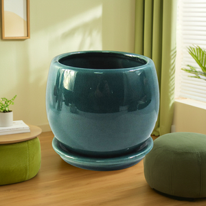 Piattaforma in ceramica succulenta e <span class=keywords><strong>Cactus</strong></span> piantatrice in gres cotto <span class=keywords><strong>con</strong></span> vassoio per la decorazione del giardino di casa e uso della scuola materna - Product Image 4