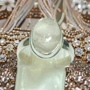 แหวนเงินแท้ unisex 925สำหรับผู้ชายและผู้หญิงเครื่องประดับคริสตัลพลอยรูปวงรีทันสมัยของขวัญแต่งงานคลาสสิก - Product Image 1