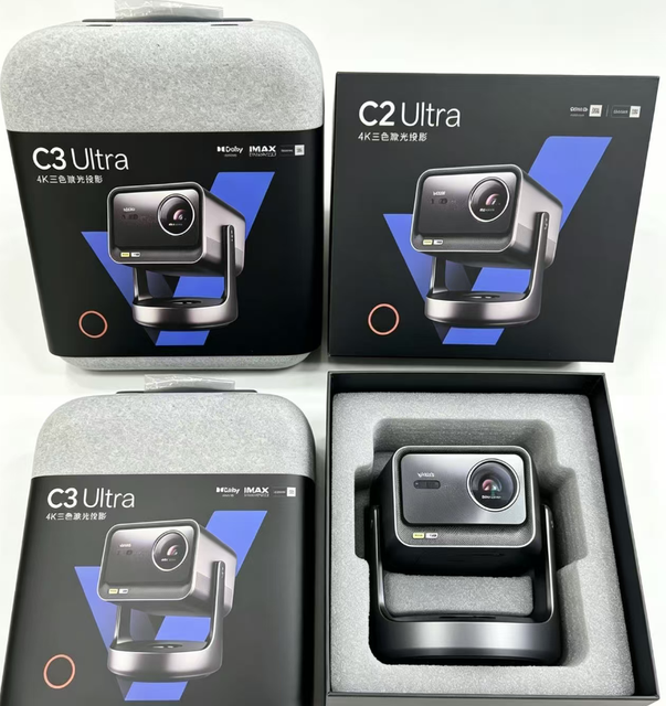 Hisense C3Ulta C3pro C3S C2Ultra M2PRO C5 4K Ultra HD Android DLP Portable Zoom Shift Three-Color Laser Projector Home Theater