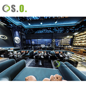 Ensemble de meubles de salon de boîte de nuit cabines de club haut de gamme chaise et table de club en bois - Product Image 5