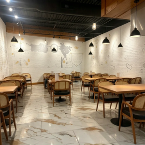 เก้าอี้ร้านอาหารไม้สไตล์โมเดิร์น พร้อมเบาะหนัง PU ดีไซน์ร่วมสมัย สำหรับเฟอร์นิเจอร์เชิงพาณิชย์สำหรับรับประทานอาหาร - Product Image 3