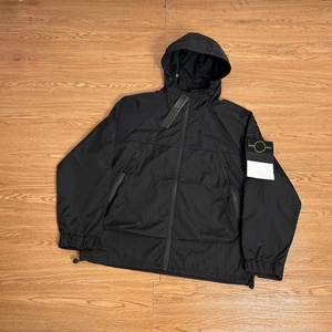 Veste zippée décontractée tendance en coton 100% effet vieilli, coupe oversize, style streetwear et sport, pour homme, vente en gros usine - Product Image 5