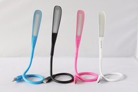 Lampe LED portable flexible à commande tactile à 3 niveaux de luminosité noire avec port USB