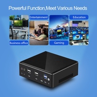 Mini PC HelorPC para Juegos, Computadora Micro PC con Intel Core I3 7020U, Win10, Minipc, 2Lan, DP HD, 4USB2.0, 4USB3.0, Computadora de Escritorio para Gamers