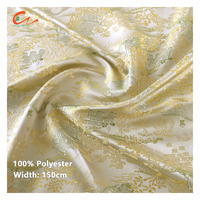 Tissu de doublure jacquard brocart bicolore anti-boulochage à motif floral Pipa pour manteau, veste et robe