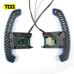 แป้นเปลี่ยนเกียร์ TDD LED แม่เหล็กคาร์บอนไฟเบอร์ สำหรับพวงมาลัยมัสแตง จีที เชลบี้ - Product Image 1