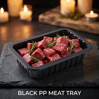 Emballage personnalisé en blister pour steak, bœuf, porc, poulet, emballage en plateau pour viande en PP de qualité alimentaire