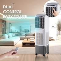 Climatiseur portable solaire DC 2500m3/h, ventilateur rafraîchisseur évaporatif rechargeable à énergie solaire 110V 12V 220V