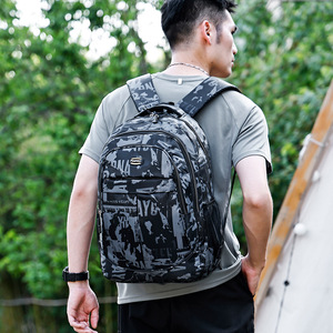 Student <b>Backpack</b> For Boys <b>Large</b> <b>Capacity</b> Lightweight 18 In Camouflage Design School Use - Product Image 3