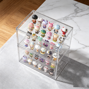 Oferta Especial: Iluminación LED Acrílica Transparente Moderna y Lavable para Caja de Exhibición, Organizador Antipolvo para Figuras de Acción y Cajas Sorpresa - Product Image 2