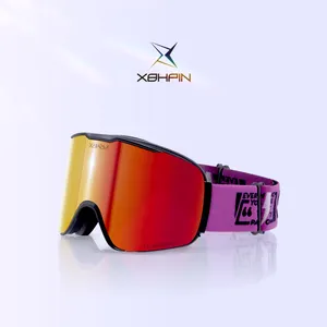 新设计定制标志UV400防护雪眼镜滑雪镜滑雪镜