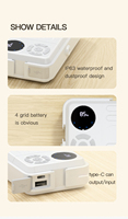 Power Bank Rechargeable Led Camping Light 3 en 1Multi-fonctionnel 10000mAH Fill Lamp 800LM Camera Camp Lantern avec PSE