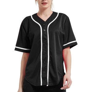 TOPTIE 2025 Women's Hip Hop Hipster <b>Button</b> Down Baseball Jersey T-Shirt Fashionable Clothing - Product Image 4