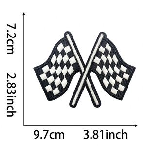 Nouvelle broderie thermocollante colorée à carreaux avec nœud papillon pour la décoration de chapeaux et de sweats à capuche - Product Image 4