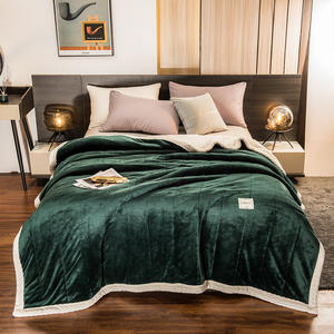 Moderno personalizzato tutti amano all'ingrosso a buon mercato di visone di alta qualità arazzo coperta da viaggio - Product Image 6