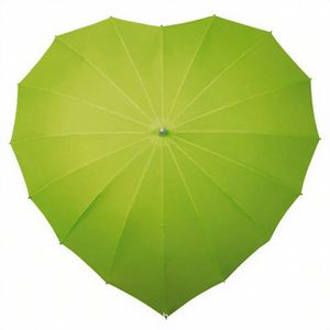 Parapluie créatif, romantique et moderne en forme de grand cœur rouge, 16 baleines en aluminium, diamètre 102 cm, pour célébration de mariage de la mariée - Product Image 1