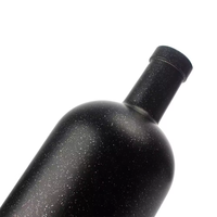 Bouteilles en verre personnalisées pour huile d'olive, en céramique noire et blanche, 200 ml, 375 ml, 500 ml