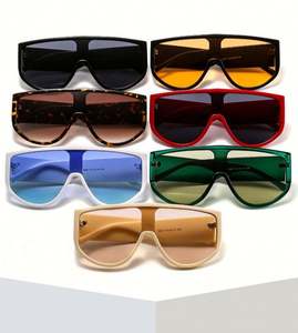 Gafas de Sol de Moda 2022 para Hombre, Montura Grande, Lente de Una Pieza, Protección UV400, Gafas de Sol de Gran Tamaño para Mujer - Product Image 6