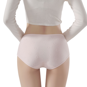 Sous-vêtements de soutien du ventre en coton, forme en V, pour la <span class=keywords><strong>grossesse</strong></span> et la maternité, motif floral, fin, sans couture, bikini tricoté, respirant, confortable, doux - Product Image 3
