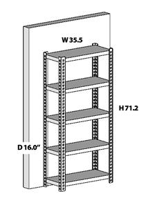 Étagère de rangement industrielle réglable à 5 couches violette Étagère de <span class=keywords><strong>garage</strong></span> en acier robuste avec étagère de rangement - Product Image 5