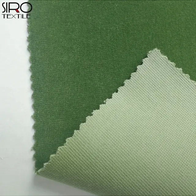 Hochwertiger, schwerer, grün geschnittener Samts toff aus 100% Baumwolle für Vorhänge