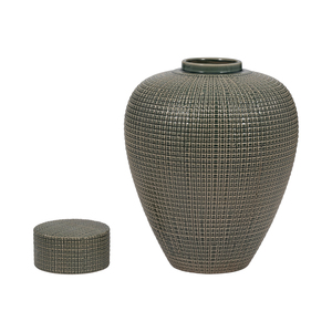 Vaso Decorativo in Ceramica Stile Ginger Jar con Coperchio, Moderno Vaso per Fiori per Soggiorno, Camera da Letto, Ufficio, Decorazione da Tavolo - Product Image 4