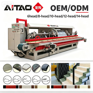 AiTao Custom Granite Stone 14-head Polishing Machine with Engine Motor & Gear for Countertops Tables Staircase <b>Tiles</b> - Product Image 1