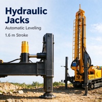 Foreuse de puits d'eau de 330 m, consommation d'air 16-55 m³/min, machine de forage sur chenilles