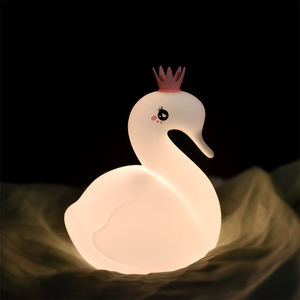 Chambre Cygne Enfants Silicone Veilleuse Enfants Veilleuse Enfants led silicone plug in veilleuses pour chambre d'enfants - Product Image 4