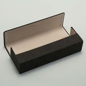 Étui à lunettes portable anti-extrusion en cuir PU avec logo personnalisé, étui de rangement rigide pliable pour lunettes de soleil, vente en gros - Product Image 2