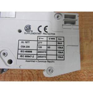 Protector suplementario Eaton Cutler-Hammer WMS1C04 6A de 1 polo para disyuntor, montaje enchufable - Product Image 4
